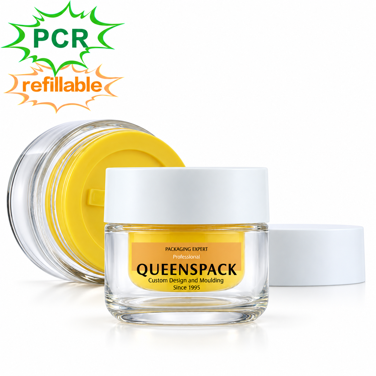 QS1003U Glass cream bottle