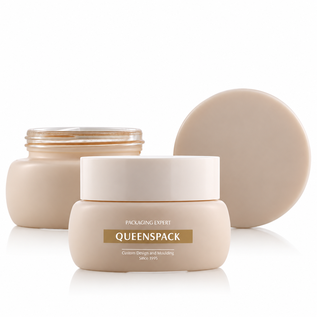 Q0357 Glass cream bottle