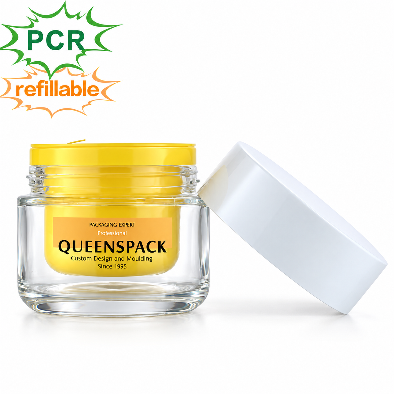 QS1003U Glass cream bottle