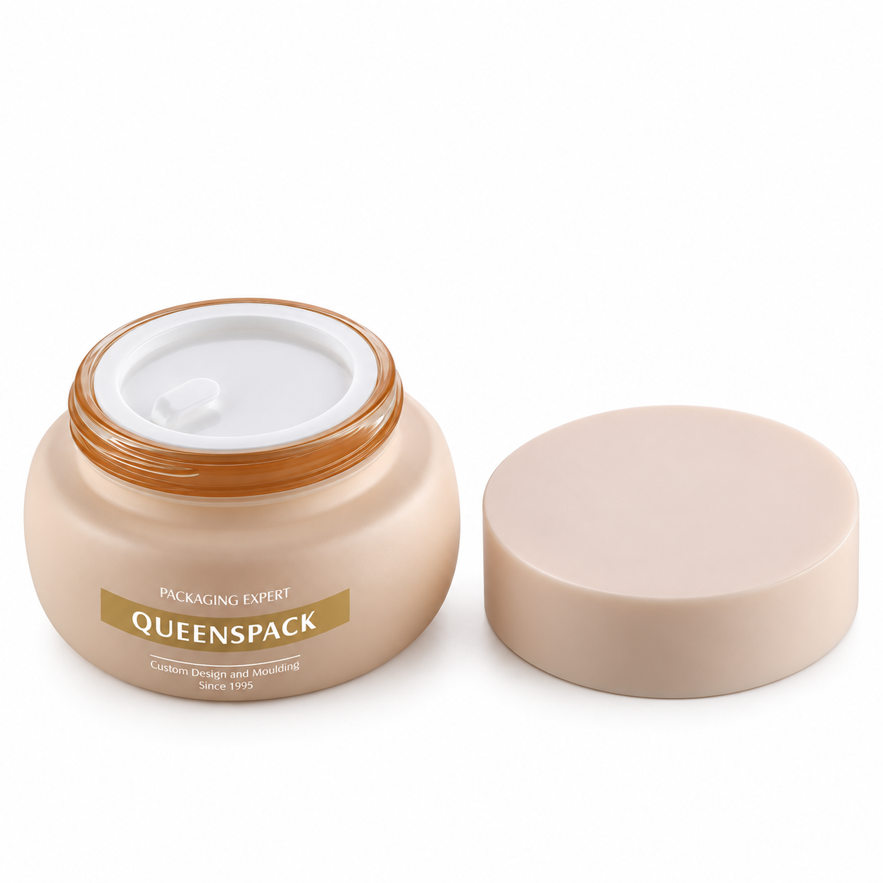 Q0357 Glass cream bottle