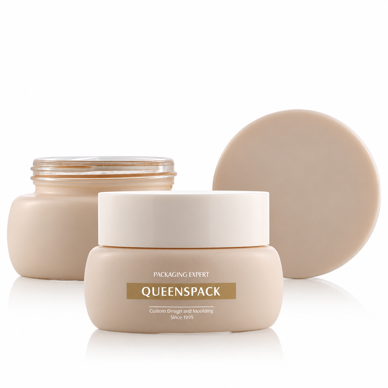 Q0357 Glass cream bottle